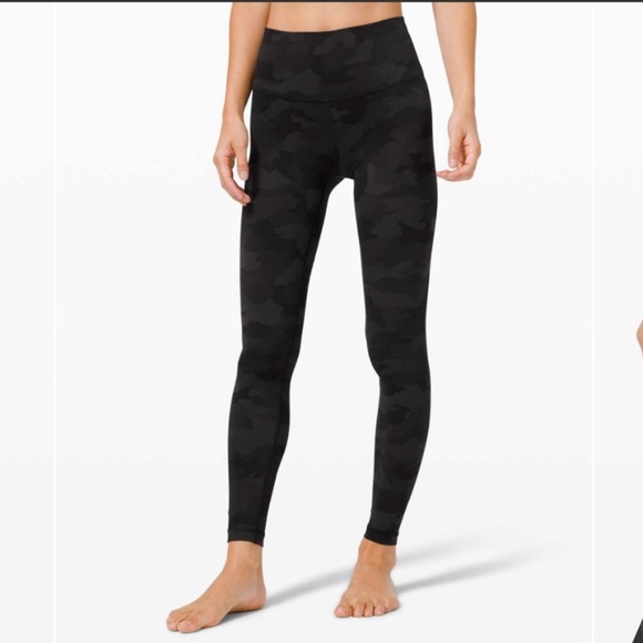 Lululemon Wunder Under high rise tight heritage camo 365 size 12 athletic sporty - Picture 1 of 6